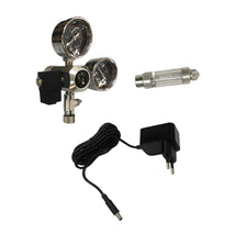 Trendy Retail Aluminum Alloy Double-Gauge CO2 Regulator Meter With Co2 Bubble Counter EU