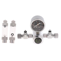 Trendy Retail Aluminum Silver w21.8 Aquarium CO2 Pressure Reducer Carbon Dioxide Regulator