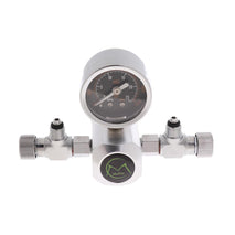 Trendy Retail Aluminum Silver w21.8 Aquarium CO2 Pressure Reducer Carbon Dioxide Regulator