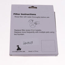 Trendy Retail 2pcs Activated Carbon Charcoal Filter Replacement for Pet Dog Water Fountain