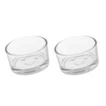 Trendy Retail 2 pcs Glass Reptile Feeding Dish Food Water Bowl for Small Pets Transparent