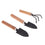 Trendy Retail Set Mini Garden Plant Tool Shovel Rake Spade with Wood Non-Slip Handle