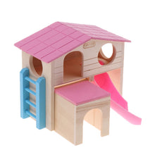Trendy Retail Fun Hamster Toy House with Ladder Wooden Cage Pet Small Animals Toy