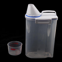 Trendy Retail Dog Cat Pet Animal Rabbit Food Storage Container Dry Dispenser Box Bin with Graduated Cup