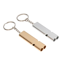 Trendy Retail 2Pcs Outdoor Double Tube Emergency Survival Whistles for BIrd Parrot Dog Pet Training ( Random Color )