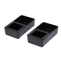 Trendy Retail 2 pcs Food Water Feeding Double Box Turtle Basin Reptile Feeder Box Insect Breeding Container