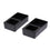 Trendy Retail 2 pcs Food Water Feeding Double Box Turtle Basin Reptile Feeder Box Insect Breeding Container