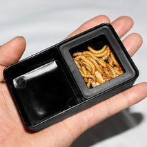 Trendy Retail 2 pcs Food Water Feeding Double Box Turtle Basin Reptile Feeder Box Insect Breeding Container