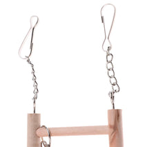 Trendy Retail 1Pc Wooden Hanging Suspension Bridge Climbing Ladder Stand Swing Bridge Cage Toys for Mouse Parrot Bird Hamster Chinchilla Rat Gerbil