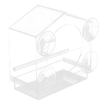 Trendy Retail Clear Acrylic Window Bird Feeder with 4 Strong Suction Cups Seed Tray