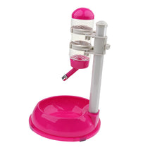 Trendy Retail Pet Dog Standing Water Dispenser Automatic Lifting Feeding Bottle Food with Bowl Base Set