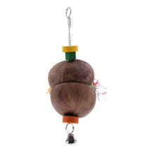 Trendy Retail Pet Parrot Coconut Shell Chew Swing Toy Drawbench Wire Cage Hanging Toys