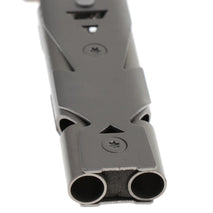 Trendy Retail 1Pc Emergency whistle High Pitch Double Tubes Survival Whistle with KeyChain for Camping Hiking Sports Dog Parrot Training ( Random Color )