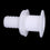 Shanvis 1 Inch White PVC Thru Hull Bilge Pump and Aerator Hose Fitting for Boats