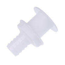Shanvis 1 Inch White PVC Thru Hull Bilge Pump and Aerator Hose Fitting for Boats