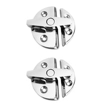 Shanvis Pack of 2 - Heavy Duty Marine Fishing Boat Deck Hatch Caravan Cabinet Turning Locking Storage Door Latch - Marine Grade Stainless Steel 316