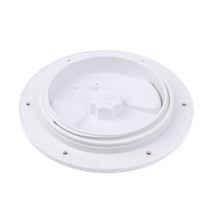 Shanvis Heavy Duty 4'' Round White ABS PVC Marine Yacht Screw Out Deck Plate Inspection Hatch Boat Access Parts Hardware Accessories