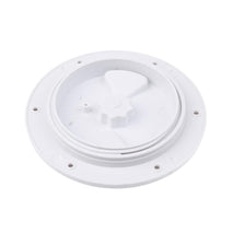 Shanvis Heavy Duty 4'' Round White ABS PVC Marine Yacht Screw Out Deck Plate Inspection Hatch Boat Access Parts Hardware Accessories