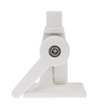 Shanvis White Durable PVC Ratchet Bracket Antenna Mount Base Adjustable Marine Boat