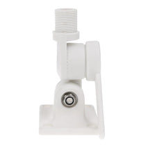 Shanvis White Durable PVC Ratchet Bracket Antenna Mount Base Adjustable Marine Boat