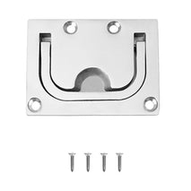 Shanvis 76 x 57mm Boat Hatch Locker Lift/ Pull Ring Handle with Screws - Flush Mount 316 Marine Grade Stainless Steel Fittings
