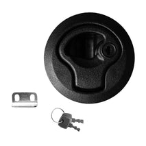 Shanvis Black 2''/50mm Flush Pull Slam Latch for Marine Boat Deck Hatch RV 1/4 Door Lock with Keys"