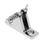 Shanvis 1 Piece 316 Stainless Steel Boat Canopy Cover Deck Hinge Mount Fitting Hardware 90 Degree