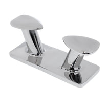 Shanvis 149mm Premium 316 Stainless Steel Double Horn Bollard Cleat for Marine Boat Trailer Mooring