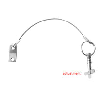Shanvis 2 Pieces Marine Grade 316 Stainless Steel Quick Release Pin with Lanyard for Marine Boat Bimini Top Deck Hinge/Jaw Slide Clamp