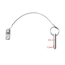 Shanvis Quick Release Pin, Stainless Steel with Lanyard, Bimini Boat Top Pin, 2 Pack