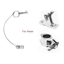 Shanvis Quick Release Pin, Boat Bimini Top Pin, Stainless Steel with Lanyard, Spring Loaded, 3 Pieces