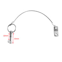 Shanvis Quick Release Pin, Boat Bimini Top Pin, Stainless Steel with Lanyard, Spring Loaded, 3 Pieces