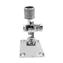 Shanvis Heavy Duty 316 Stainless Steel Adjustable VHF Antenna Base Ratchet Mount for Boat Marine
