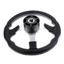 Shanvis Deluxe 12.4''/31.5cm Marine Yacht Pontoon Boat Steering Wheel 3 Spoke Sports Wheel