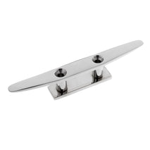 Shanvis Premium 8'' Stainless Steel Marine Boat Deck Rope Low Flat Cleat Securing Tie Down Accessories - Corrosion Resistant & Strong