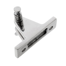 Shanvis Stainless Steel Bimini Top Deck Hinge Fitting With Removable Pin - Angled