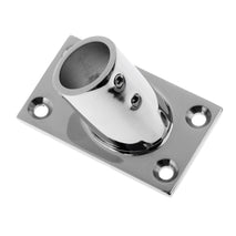 Shanvis 7/8 60 Deg Boat Deck Square Base Marine 316 Stainless Steel Hand Rail Fitting"