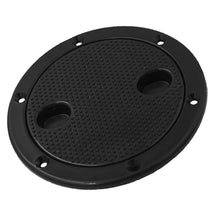 Shanvis Marine PVC 163 mm / 6 Deck Plate - Black Inspection Plate for Boat RV"