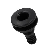 Shanvis Black PVC Thru-Hull Bilge Pump And Aerator Hose Fitting For 1 Hose"