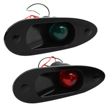 Shanvis Marine Boat Navigational Side Bow Tear Drop Lights Flush Mount 12V 24V