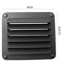 Shanvis Black ABS Louvered PVC Vent 5-1/2 X 4-7/8