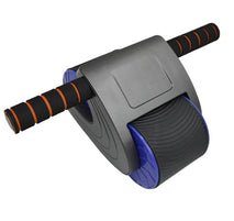 Fitness Abdominal Workout Ab Roller Wheel Exercise Home Gym Blue Painting