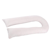 Nursing Maternity Pregnancy Pillow with Removable Washable Cover, Large U Shaped Full Body Pillow White
