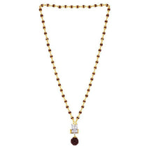Luxurious Mens Gold Plated Rudraksha Mala With Pendant