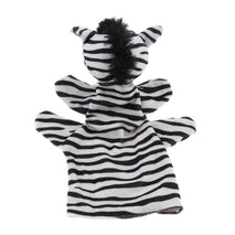 Story Learning Kids Zoo Plush Toy Animal Hand Glove Puppets Zebra
