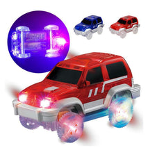 LED Flashing Magic Car Track Light Up Race Cars Electronic Rail Cars for Kids Gifts