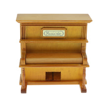 Antique Wooden Wind Up Piano Designed Musical Box Craftsmanship Christmas Gifts Home Decoration Creative Toy