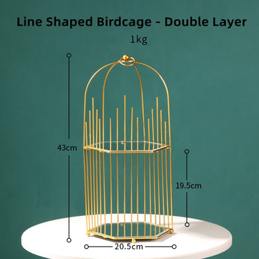 line-shaped-birdcage-double-layer