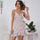 Buy D&M Popular Summer 2023 Hot Selling Floral Print Vintage Sexy Mini Dress Women Ruffle Trim Wrap Belted Ditsy Slip Casual Dresses Wholesale B2B