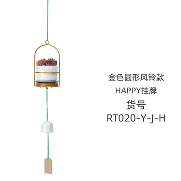 round-wind-chime-gold-frame-happy-flower-pot-set
